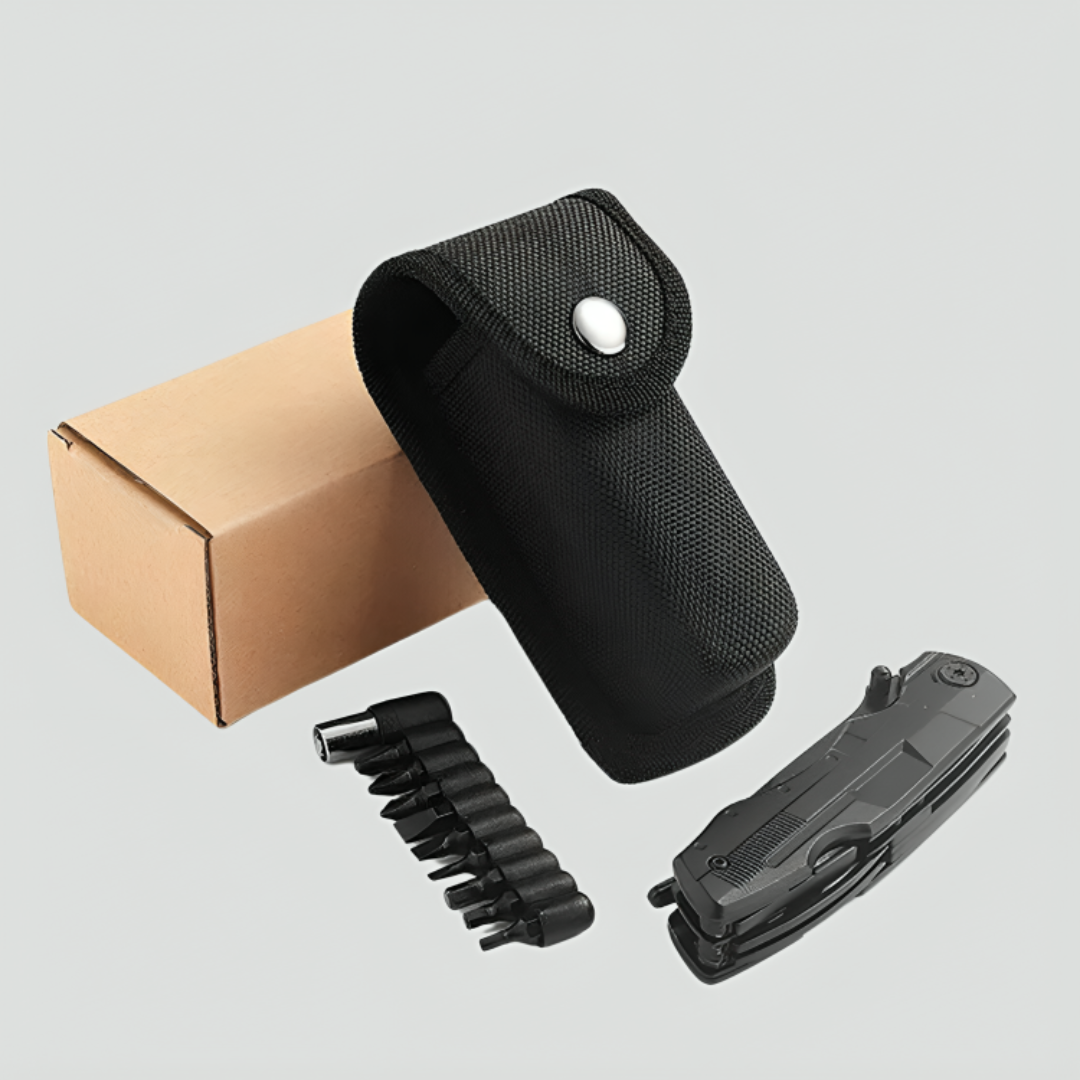 Silence® - Faca com Alicate Profissional Multitool 9 em 1 (+ Brinde Exclusivo)