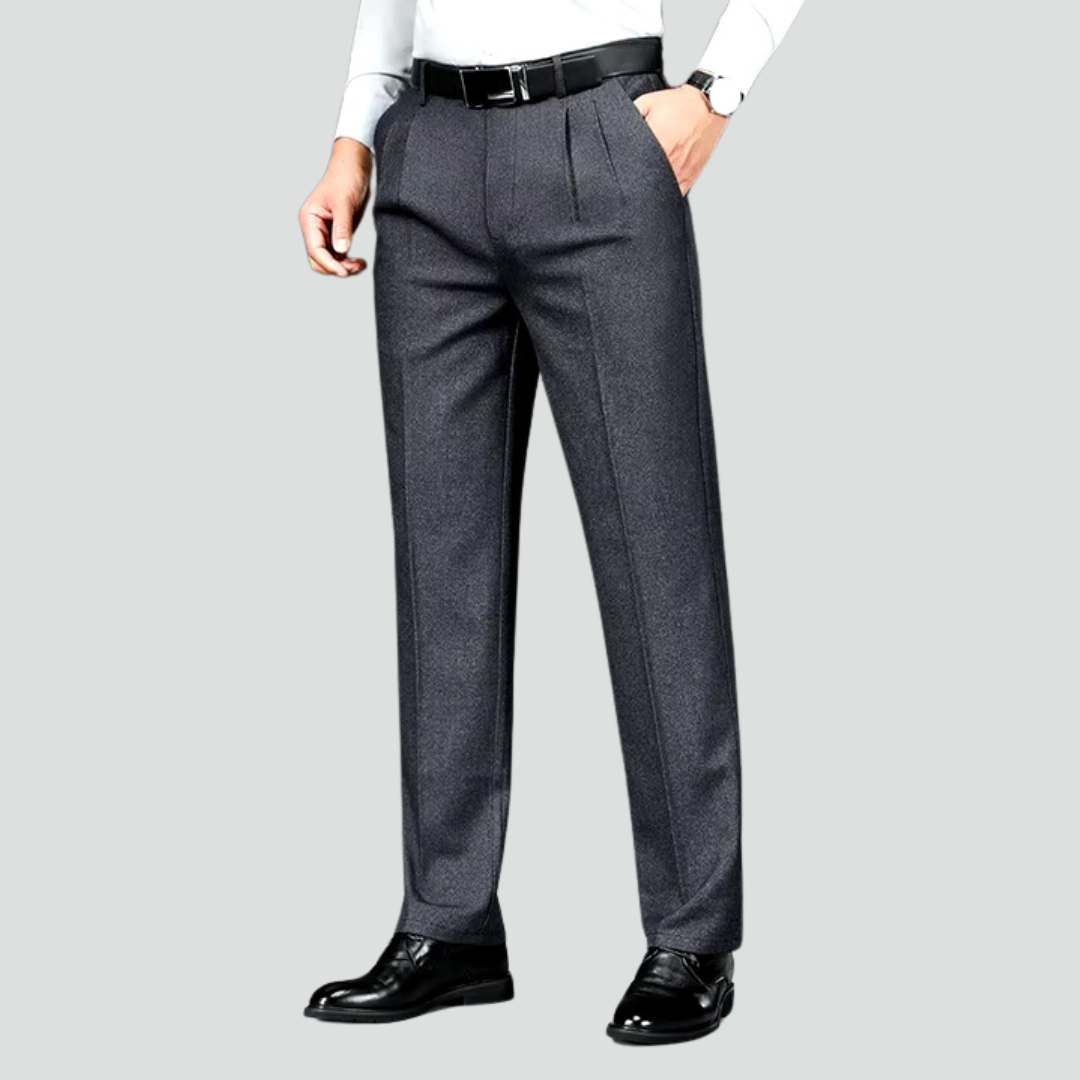 Calça Social Tailor Made Alfaiataria Cinza Chumbo e Claro