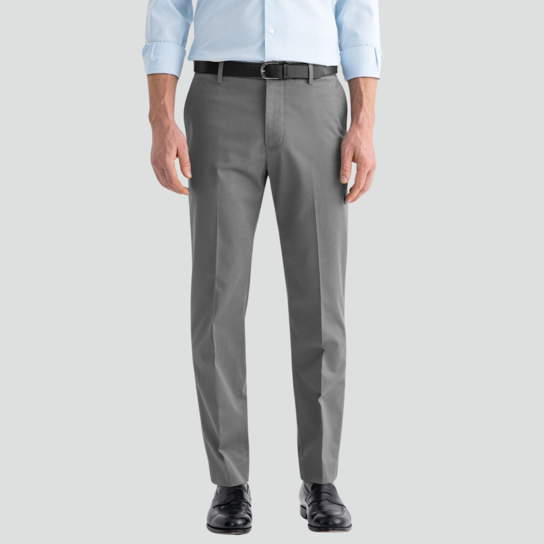 Calça Social Tailor Made Alfaiataria Cinza Chumbo e Claro