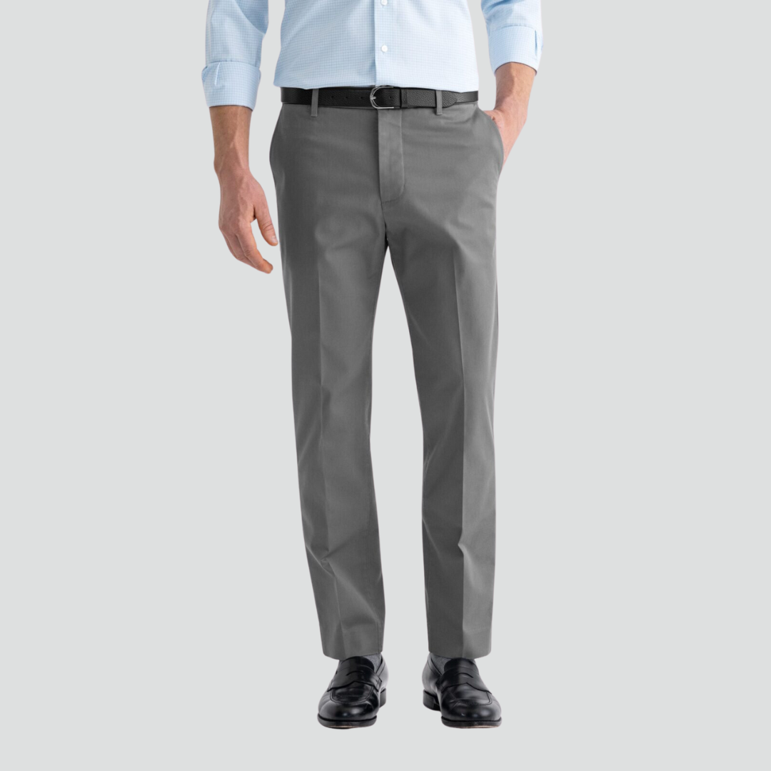 Calça Social Tailor Made Alfaiataria Cinza Chumbo e Claro